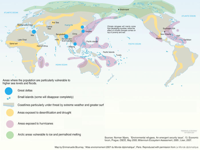 Climate Refugees Map